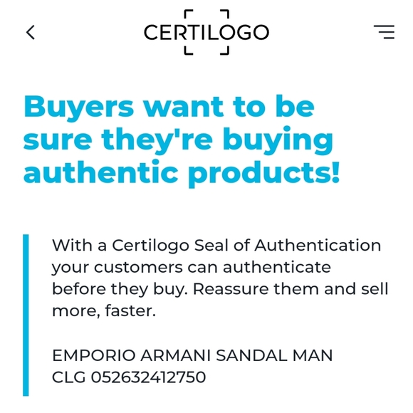 Emporio Armani men Sandals - Picture 7 of 7